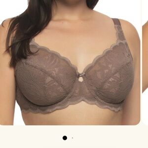 Paramour Peridot Lace Unlined Bra in Taupe